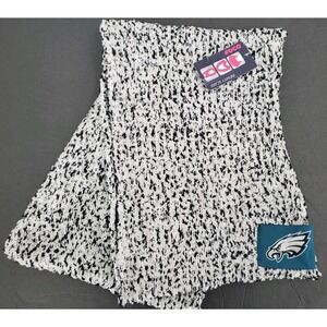 Philadelphia Eagles NFL Knit Infinity Scarf Black Gray White Multicolor New